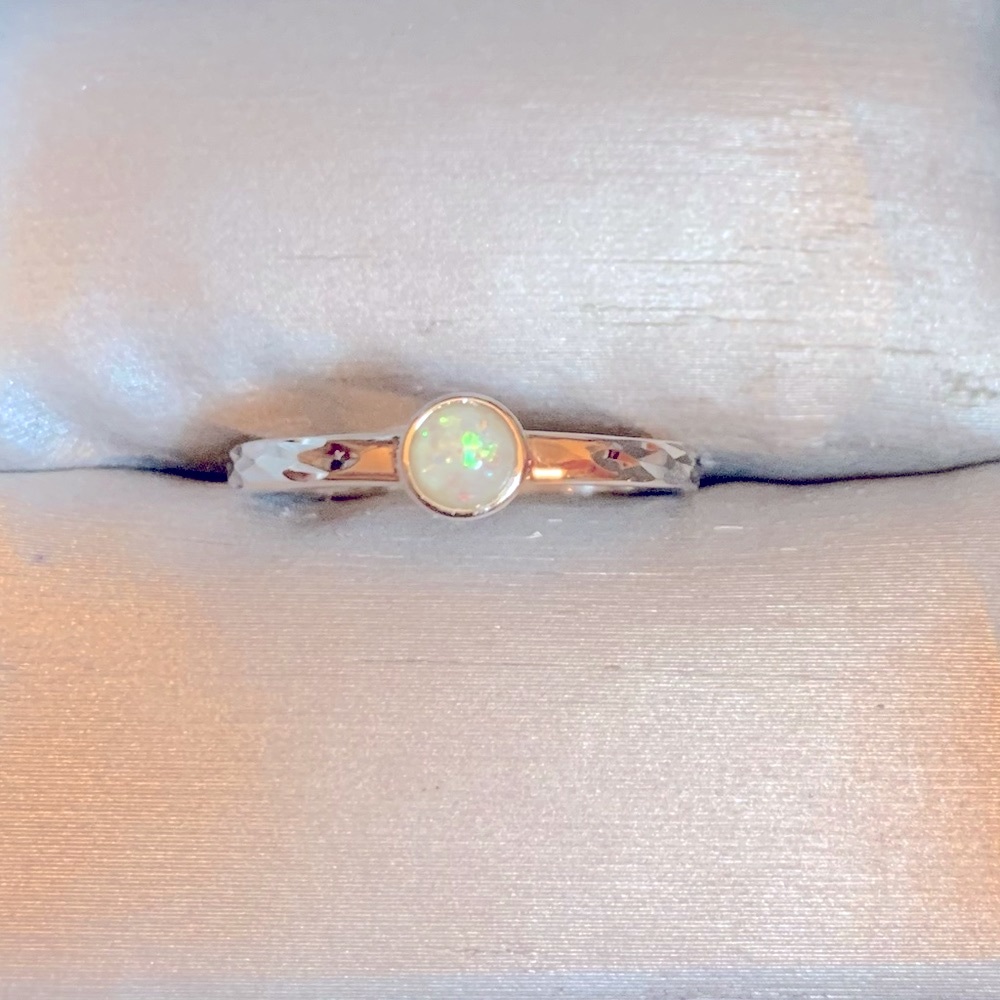 Silver Opal Ring